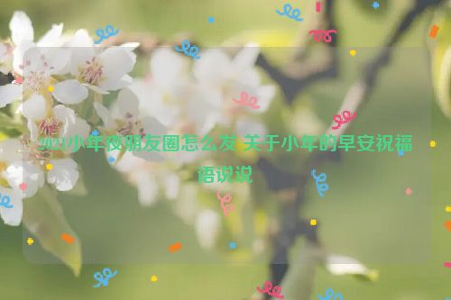 2021小年夜朋友圈怎么发 关于小年的早安祝福语说说