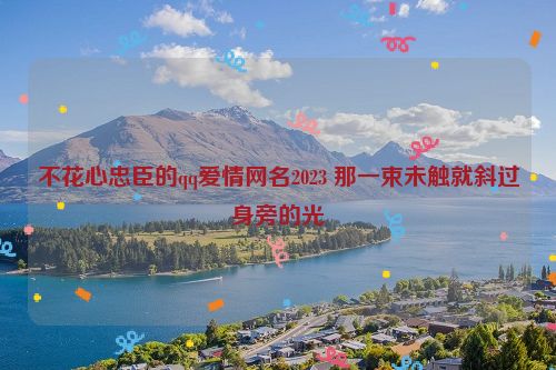 不花心忠臣的qq爱情网名2023 那一束未触就斜过身旁的光