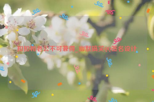 扣扣和老公不可兼得_幽默搞笑QQ签名设计