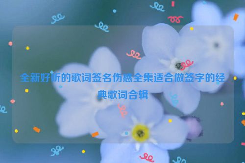 全新好听的歌词签名伤感全集适合做签字的经典歌词合辑