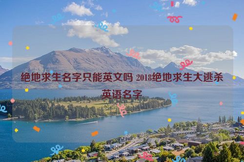 绝地求生名字只能英文吗 2018绝地求生大逃杀英语名字