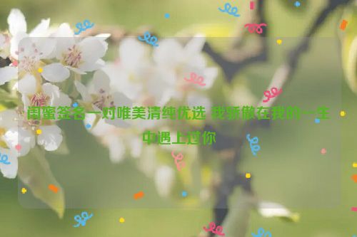 闺蜜签名一对唯美清纯优选 我骄傲在我的一生中遇上过你