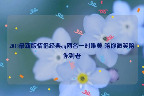 2018最新版情侣经典qq网名一对唯美 陪你微笑陪你到老