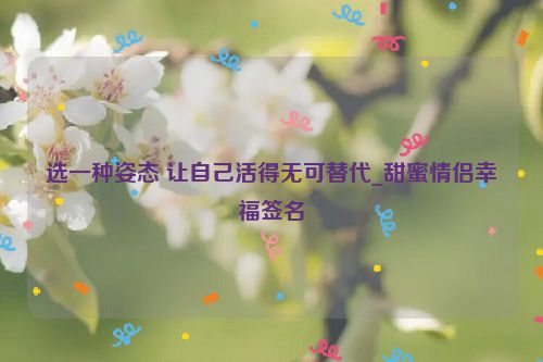 选一种姿态 让自己活得无可替代_甜蜜情侣幸福签名