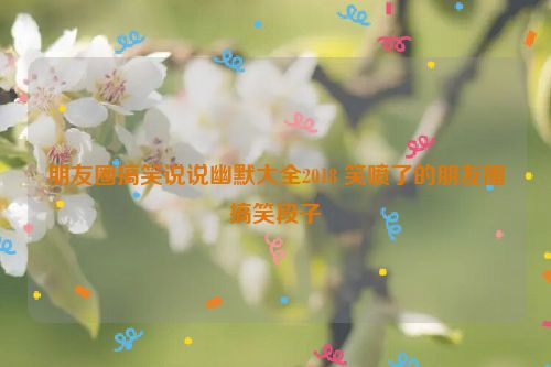 朋友圈搞笑说说幽默大全2018 笑喷了的朋友圈搞笑段子