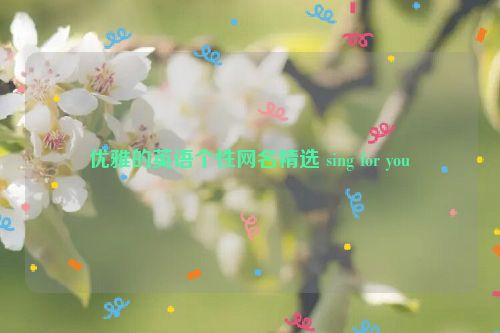 优雅的英语个性网名精选 sing for you