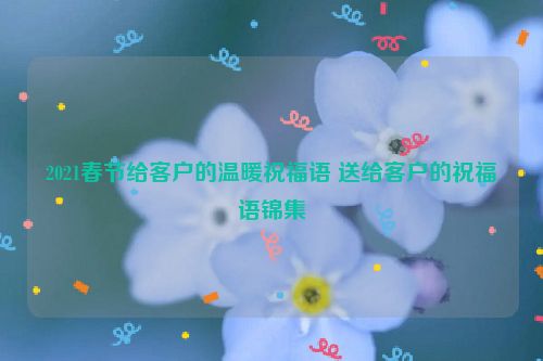 2021春节给客户的温暖祝福语 送给客户的祝福语锦集