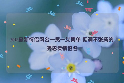 2018最新情侣网名一男一女简单 低调不张扬的秀恩爱情侣名