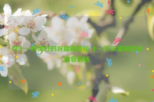 对十一月美好的祝福语简短 十一月祝福短信最温馨的话