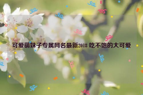 可爱萌妹子专属网名最新2018 吃不饱的大可爱