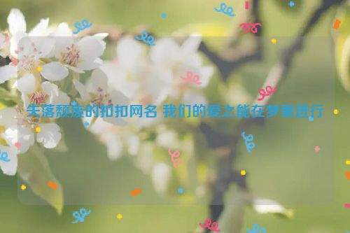 失落颓废的扣扣网名 我们的爱之能在梦里进行