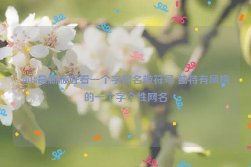 2018最新版好看一个字网名带符号 独特有风格的一个字个性网名