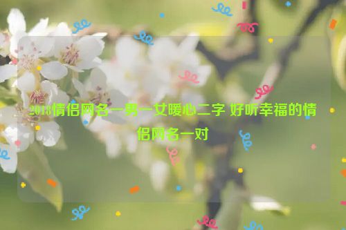 2018情侣网名一男一女暖心二字 好听幸福的情侣网名一对