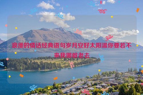 浪漫的情话经典语句岁月安好太阳温你要若不来我哪敢老去