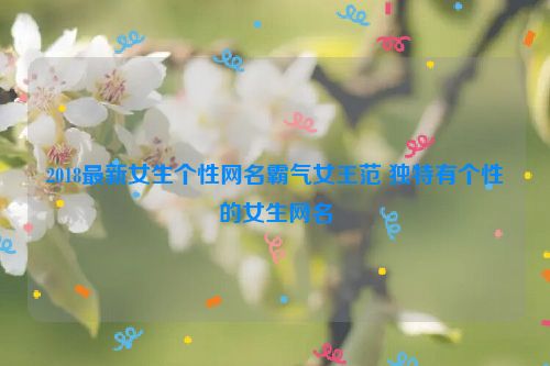 2018最新女生个性网名霸气女王范 独特有个性的女生网名