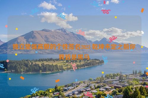 独立坚强高傲的个性签名2023 乾坤未定之前你我皆是黑马