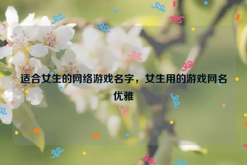 适合女生的网络游戏名字，女生用的游戏网名优雅