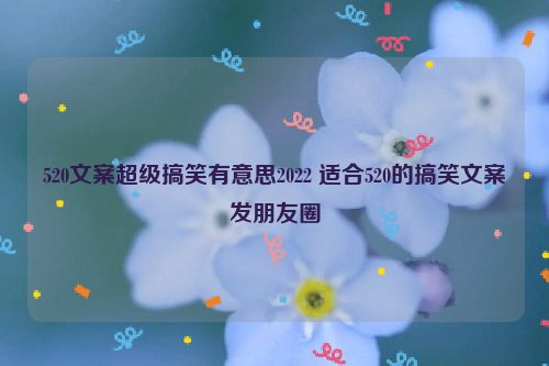 520文案超级搞笑有意思2022 适合520的搞笑文案发朋友圈