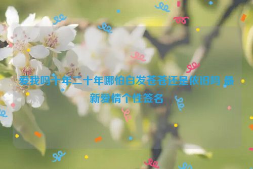 爱我吗十年二十年哪怕白发苍苍还是依旧吗 最新爱情个性签名