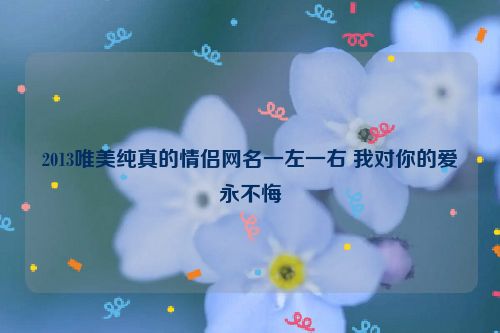 2013唯美纯真的情侣网名一左一右 我对你的爱永不悔