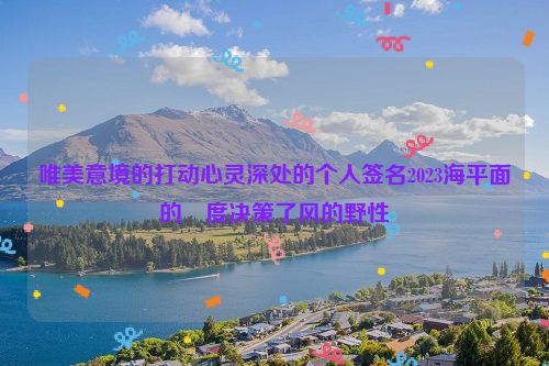 唯美意境的打动心灵深处的个人签名2023海平面的溫度决策了风的野性