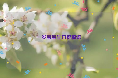 一岁宝宝生日祝福语