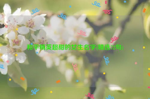 和平精英超甜的女生名字(精选72句)