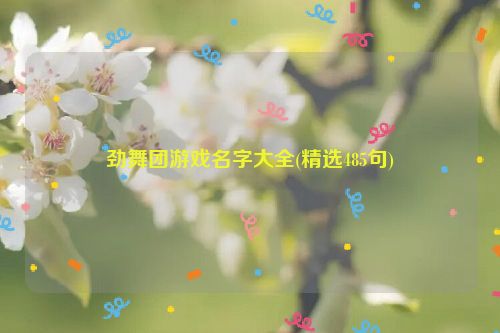 劲舞团游戏名字大全(精选485句)