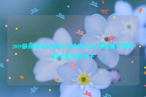 2019最新说说伤感说说经典大全 那些看了想哭的经典伤感句子